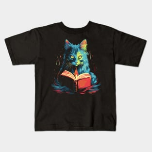 Turkish Angora Reads Book Kids T-Shirt